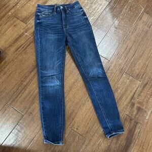 Judy Blue Jeans Women's 1/25 Blue Skinny Fit Stretch High Rise Denim 25x29